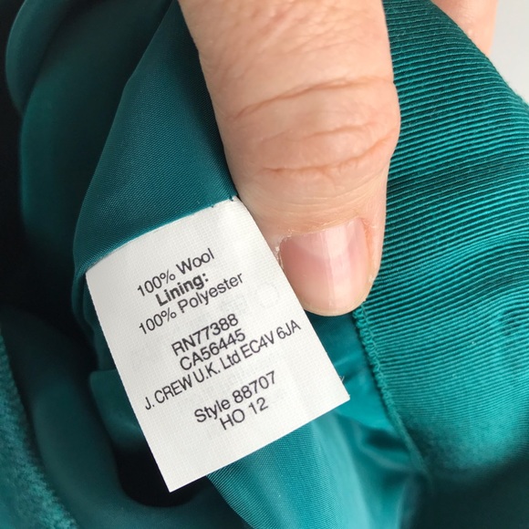 J Crew $120 No. 2 Pencil Skirt Double Serge Wool - Picture 6 of 6